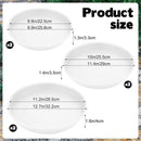 3 Size Round Stepping Stone Molds, 6 Pcs 8.8''/10''/ 11.2'' Reusable Concrete Mold for Garden Stepping Stones Large Tray for Concrete and Stained Glass for Garden Walk Way by GreenHaven Gardens