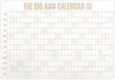 The Big A## Calendar Mid-Year Wall Planner – July to June Dry-Erase Board – Includes 1 Marker & 100 Labels – Lightweight, Easy to Hang Yearly Planner – Plan Goals & Adventures – Neutral, 4’x3’