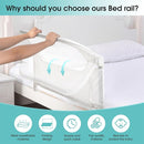 Baby Bed Rail Guard for Toddlers - 35.4" Toddler Bed Rails for Crib,Twin,Full, Queen Bunk Size Bed Swing Down Bedrail Extral Tall Child Safety Side Railing Guards for Kids by TinyTreasures Baby Boutique