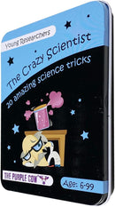 The Crazy Scientist Science Tricks Card Set - Young Researchers 20 Amazing Science Tricks. For Learning & Education - STEM Educational Games for Kids, Boys & Girls, with Instructions by TinyTreasures Baby Boutique