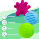 Sensory Ball for Babies 6 to 12 Months, Baby Balls for Toddlers 1-3 Massage Stress Relief, Textured Multi Sensory Balls Gift Sets, Montessori Sensory Toys 6 Spikey Squeeze Ball for Infant Kids by TinyTreasures Baby Boutique