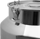 Stainless Steel Milk Can, 304 Stainless Steel Pail 23Gal Milk Can with Sealed Lid, 88L Hanging Lid Metal Milk Jug Bucket for Oil Tea Wine by CozyNest Decor