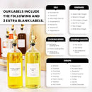 Molimoli Oil and Vinegar Dispenser with Metal Pour Spout, Weighted Pourer, Glass Bottle Dispenser for Kitchen, Olive Oil Cruet, Glass Olive Oil Bottle | 500ml, Set of 2 by CozyNest Decor