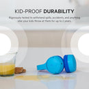 Belkin SoundForm Mini - Wireless Bluetooth Kids Headphones, 30H Battery, 85dB Safe Volume Limit, Built-in Microphone - Toddler On-Ear Earphones for iPhone, iPad - Ideal for School - Blue w/ Case by TinyTreasures Baby Boutique