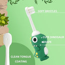 Kids Toothbrush Set - with Soft Bristles Toothbrush and Rinse Cup for Kids Toddler - Fun Brushing for Children - Toddler Toothbrush Soft Toothbrush Kit (Dinosaur) by TinyTreasures Baby Boutique