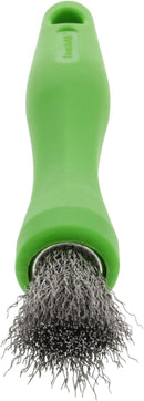 BrushAll® Wire Hand Brush with Ergonomic Handle and Tightly Packed Bristles for Kitchen, Garage, Indoor, Outdoor (Stainless Steel) Patent Pending by TinyTreasures Baby Boutique