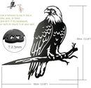 Bald Eagle Metal Bird Yard Art, Outdoor Tree Decor, Eagle Statue Gift for Men by GreenHaven Gardens