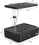 iDOO Hydroponics Growing System Kit 12Pods, Gardening Gifts for Women Mom, Indoor Herb Garden with LED Grow Light, Built-in Fan, Auto-Timer, Adjustable Height Up to 11.3", 12Pods-Black by GreenHaven Gardens
