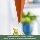 4 Pack Terracotta Watering Spikes, Vacation Self-Watering Planters Devices - Continuous Moisture with Slow Release Watering System - Perfect for Indoor Outdoor Plants (Basketball) by GreenHaven Gardens