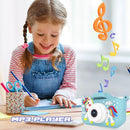 Kids Camera Toys,48MP Dual Lens with 64G SD Card and Cartoon Soft Cover for 3-8 Year Old Girls Boys (BlueDJS) by TinyTreasures Baby Boutique