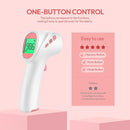 Forehead Thermometer for Adults, Kids & Babies, No-Touch Digital Thermometer with LCD Backlight Display, FSA HSA Eligible, Fever Alarm and 1s Instant Reading - Pink by TinyTreasures Baby Boutique