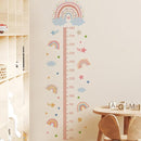 3D Cartoon Height Growth Chart for Kids - Removable DIY Pink Rainbow Wall Decal Peel and Stick Stars and White Clouds Wall Art Decor for Kids Nursery, Bedroom, Bathroom by TinyTreasures Baby Boutique