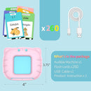 Bilingual Educational Toys, Spanish English 520 Sight Words Talking-Flash-Cards, Preschool-Learning-Activities, Montessori-Toys, Toddler Toys for 2 3 4 5 6 Year Old Boys and Girls, Pink by TinyTreasures Baby Boutique