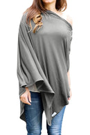 Byrd & Blume Maternity Nursing Cover Breathable Lightweight Breastfeeding Cover Wrap Shawl Scarf Poncho Full 360 (Gray, One size) by TinyTreasures Baby Boutique