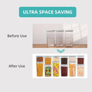 Ankou Food Storage Containers Pop Airtight Food Storage Containers with Lids for Kitchen Pantry Organizing Cereal Snack Flour Sugar Coffee Spaghetti Stackable - 8 Pcs (1.2, 2.0, 2.7, 3.3qt)*2 by TinyTreasures Baby Boutique