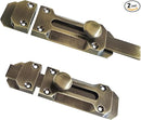 2 pcs Zinc Alloy Sliding Door Lock, Barrel Bolt Cabinet Lock Barrel Bolt Closure Cabinet Door Security Sliding Door Lock for Home Windows and Doors Cabinet Furniture by TinyTreasures Baby Boutique