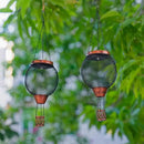 Starsoul 2 PC Cage Hot Air Balloon Solar Lantern with Flame Glass Outdoor Hanging Hot Air Balloon Solar Light Lamp Waterproof Garden Patio Yard Party Decorations by GreenHaven Gardens