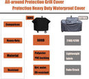 Grill Cover for Oklahoma Joe's Longhorn Combo Charcoal Gas Smokers & Grills - 24203004, Waterproof Outdoor Barbeque Smoker Covers - 36" D x 69" W x 50" H by GreenHaven Gardens