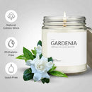 1OAK Soy Wax Scented Candles (Gardenia) - Long Burning Premium Hand-Poured (7oz.) by CozyNest Decor