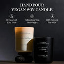 M&SENSE Natural Soy Candle| Lavender Vanilla | 5.3 oz | Minimalist Scented Candle for Relaxation, Gifting, Home Décor | for Bedroom, Office, Party Small by CozyNest Decor