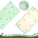 Cloele Crib Bedding Set for Boys,4 Piece Dinosaur Baby Bedding Set,Standard Size Toddler Nursery Bedding Includes Comforter,Crib Skirt,Fitted Sheet&Pillowcase,Soft Dinosaur Blanket-Green by TinyTreasures Baby Boutique