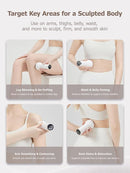 DiDEER Lymphatic Drainage Massager & Anti Cellulite Massage Tool, for Legs, Arms & Belly, Body,Helps Reduce Stretch Marks & Cellulite,with Microcurrent, Light Heat & Vibration by CozyNest Decor