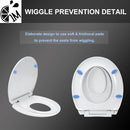 Round Toilet Seat with Toddler Seat Built In, 3X Slow Close FOR BOTH TODDLER & ADULT Seats, Potty Training Toilet Seat, No Wiggle and Easy to Install, Detachable Toddler Seat, White (2Pcs Pack) by TinyTreasures Baby Boutique