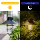 HUYIENO 2Pack Solar Metal Hanging Lantern with Shepherd Hook Outdoor Led Garden Lights Black by GreenHaven Gardens
