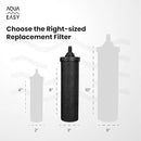 AquaEasy BB9 Activated Carbon Water Filter Candle(4 Pcs) Replacement Gravity Water Filter Candle Compatible With Gravity Filter System by CozyNest Decor