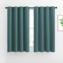 NICETOWN Blackout Curtains for Kids Room - Triple Weave Microfiber Home Thermal Insulated Solid Ring Top Blackout Panels/Drapes for Bedroom(Sea Teal, Set of 2, 52 x 54 Inch) by TinyTreasures Baby Boutique