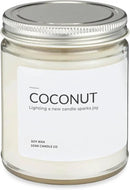 1OAK Soy Wax Scented Candle (Coconut) - Long Burning Premium Hand-Poured (7oz.) by CozyNest Decor