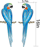 EiGreen Metal Bird Wall Art Decor 3D Outdoor parrot Sculpture, Hanging Decor Metal Wall Decor Suitable for Gardens Fence Patio Living Room Bedroom Yard Decor by GreenHaven Gardens