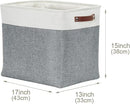 DECOMOMO Extra Large Storage Baskets 54.5L Fabric Storage Bins for Organizing Linen Closet, Toys, Nursery (Slate Grey and White, XXXL - 3 pack) by CozyNest Decor