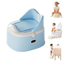 3 in 1 Toddler Potty Training Toilet Seat with Steps Ladder, Foldable Potty Train Chair Adapter for Toddlers Kids Boys Girls, Blue by TinyTreasures Baby Boutique