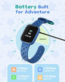 Kids Watch for Boys 5-12, Kids Smart Watch Fitness Tracker Pedometer, No Phone Needed, Puzzle Games with Parental Control, IP68 Waterproof, Heart Rate, Sleep Monitor, Step Counter, 80 Sports by TinyTreasures Baby Boutique