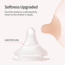 Pigeon Silicone Nipple (LL) with Latch-On Line, Natural Feel, 9+ Months, 4 Counts by TinyTreasures Baby Boutique