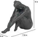 Guichifun Yoga Dancer Statue Home Decoration - Resin Bronze Sculpture Modern Creative Home Garden Statue Handicrafts Art Ware Décor Office Room or Outdoor Gifts 7.8 x 3 x 5.8 Inch by CozyNest Decor