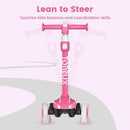 TONBUX Kids Scooter for Age 3-12, Toddler Scooter with 4 Adjustable Heights, Light Up 3-Wheels Scooter, Shock Absorption Design, Lean to Steer, Balance Training Scooter for Kids by TinyTreasures Baby Boutique