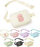 YOOLIFE 30th 40th 50th 60th 70th Birthday Gifts for Women Mom Daughter Friend, Personalized Gifts for Women, Initial Fanny Pack Belt Bag Crossbody Bags, Beige S by TinyTreasures Baby Boutique