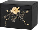 Jewelry Box with Lock for Girls: Jewelry Organizer for Dresser - 3-Drawer Earrings Storage Girls Women Gift (Black) by TinyTreasures Baby Boutique