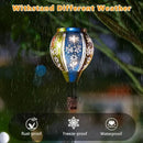 Starsoul Hot Air Balloon Solar Lantern with Dragonfly Projection Metal Outdoor Waterproof Hanging Hot Air Balloon Solar Lights for Garden Yard Patio Decor by GreenHaven Gardens