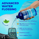 Concentrated Water flosser Rinse & mouthwash | Add to Oral irrigator | Mint Flavor | Alcohol and Fluoride Free. Made in USA | Pack of 2 = 33.8 fl.oz by CozyNest Decor