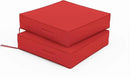 Patio Chair Cushions 19 X 19 X 4 Inch Waterproof Outdoor Seat Cushions for Patio Furniture, Outdoor Sofa Couch Pads with Ties & Handle, Set of 2, Red by GreenHaven Gardens