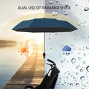 Clip-on Umbrella for Stroller Sunshade, Adjustable Steering Angle, Handle Included, Compact and Lightweight, Suitable for All Kinds of Strollers by TinyTreasures Baby Boutique