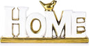XMGZQ White and Gold Decor for Living Room Bedroom Bookshelf Coffe Table, Home Sign Aesthetic Statues Boho Wedding Accents Decorations, Knick Knacks Home Decor for Shelves,Living Room,Bedroom,Desktop by CozyNest Decor