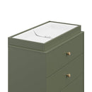 Storkcraft California 3-Drawer Chest with Removable Changing Topper (Olive with Driftwood) – GREENGUARD Gold Certified, Interlocking Drawer System, Pre-Installed Tracks, Easy Assembly by TinyTreasures Baby Boutique