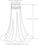 STOBOK Mosquito Net for Bed, Bed Canopy for Girls King Canopy Bed Curtains Elegant Dome Bed Netting Infant Mosquito Net Crib Bed Canopy Breathable See Through Mosquito Netting (White) by TinyTreasures Baby Boutique