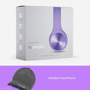LilGadgets Connect+ Pro Wired Kids Headphones for School w/Microphone, Volume Limiting, Noise Reducing Over-Ear Headset w/Cord, SharePort Technology & SoftTouch Padding, Purple Headphones for Kids by TinyTreasures Baby Boutique