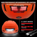 Kid Bike Helmets for Boys and Girls | Fit Head 51-54cm Circumference | CPSC & NTA-8776 Dual Certified | Multi-Sport Helmets with LED Lights, Magnetic Buckle, Detachable Visor by TinyTreasures Baby Boutique