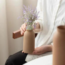 Ceramic Vase Set-3, Small Flower Vases for Decor, Modern Boho Farmhouse Style, Decorative Vases for Pampas Grass & Dried Flowers, Distressed Finish (Earth Tone) by GreenHaven Gardens